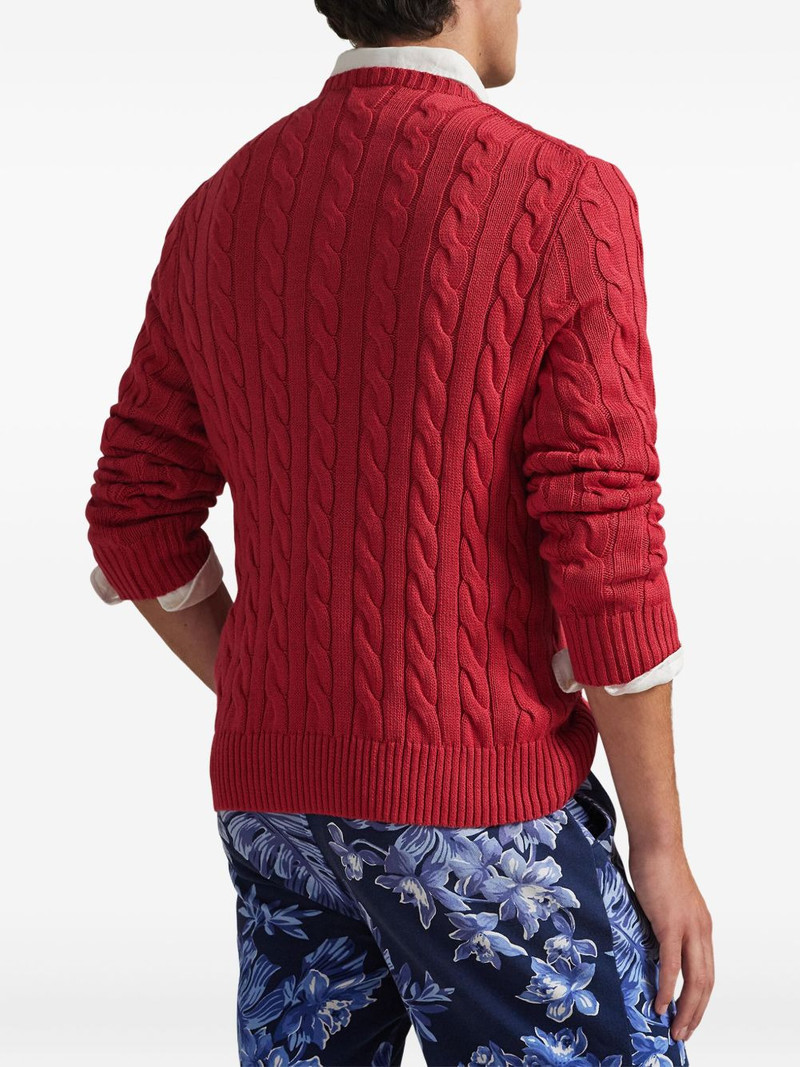 cable-knit cotton sweater 4