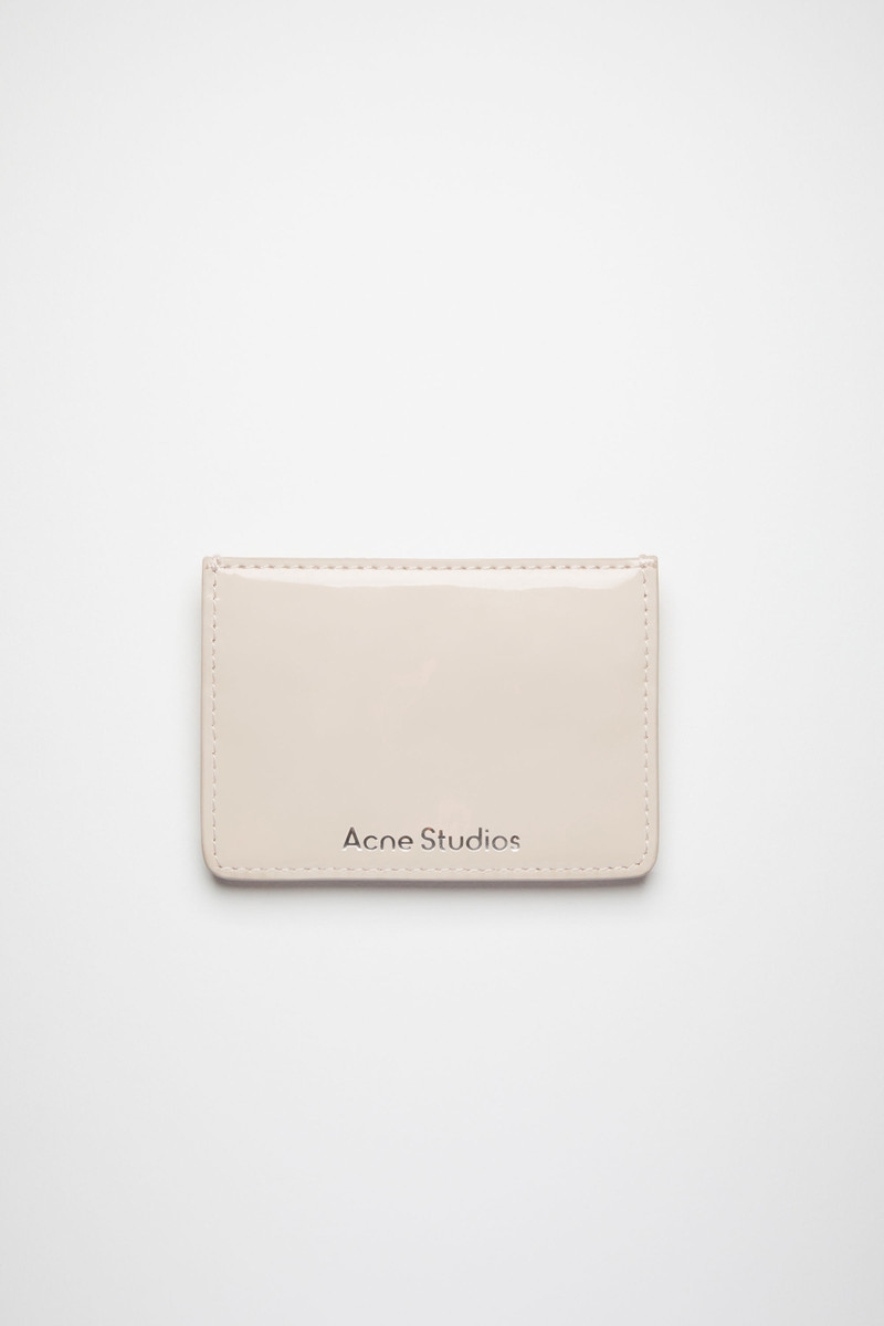 Face logo card holder - Light beige/purple 4