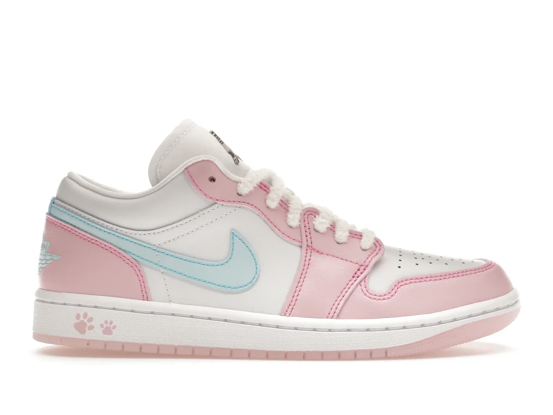 Jordan 1 Low SE Paw Print Pink Foam (Women's) - 1