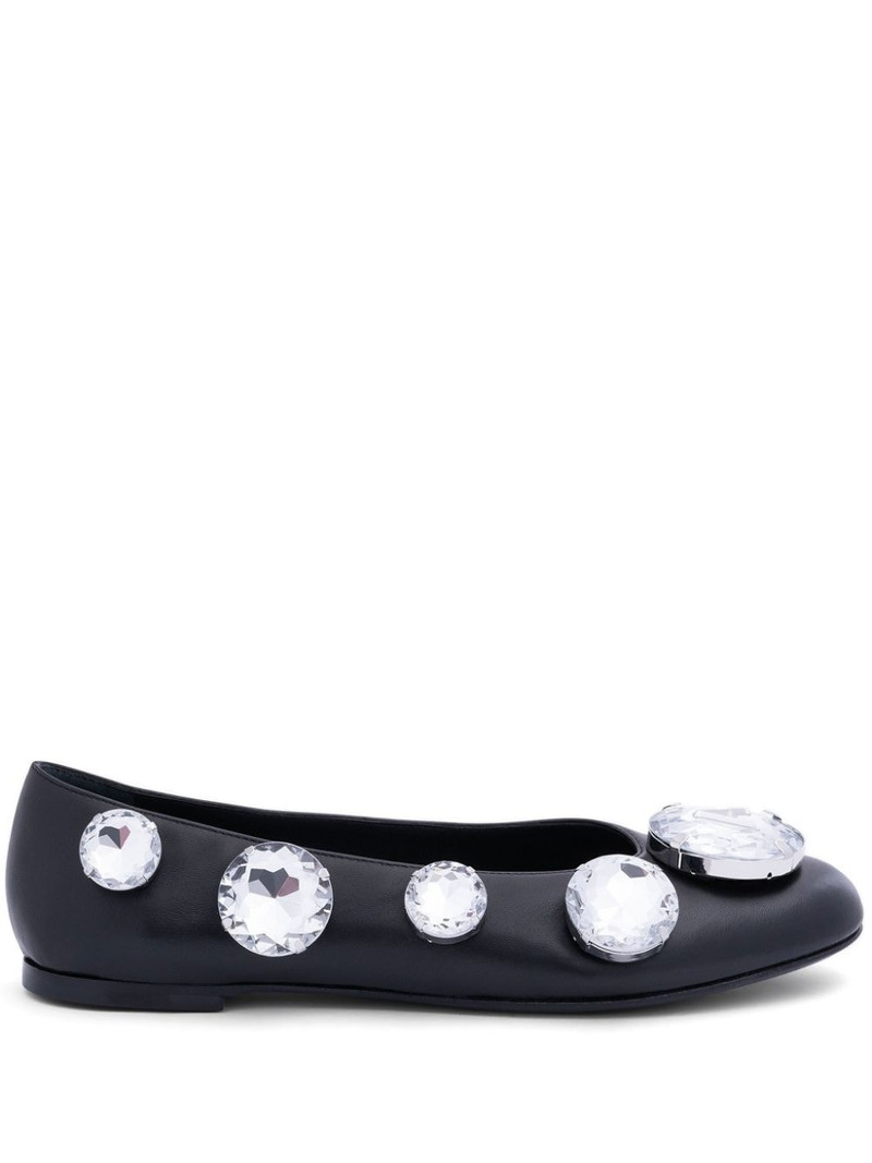 crystal-embellished ballerina shoes 1