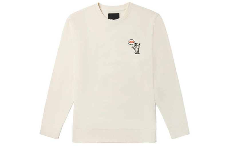Vans Vans 재미 패턴 Pullover 둥근 목 스포츠 커플 스타일 크림 화이트 VN0A5H76FS8 outlook