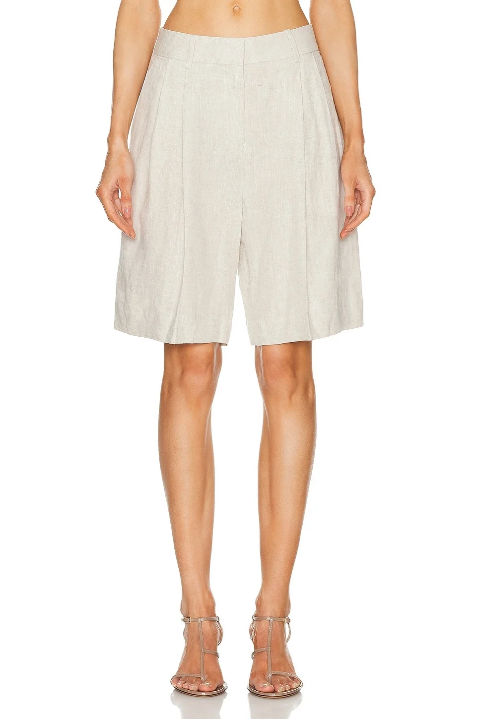 Linen Bermuda Shorts - 1