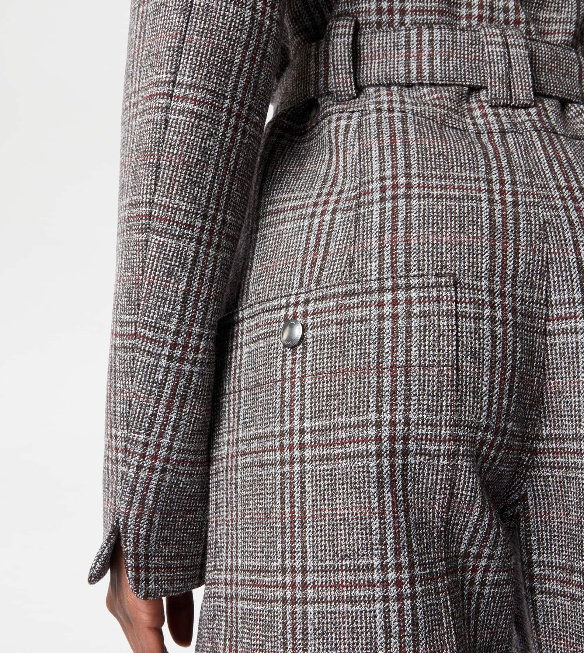 PANTS IN WOOL - GREY, RED - 4
