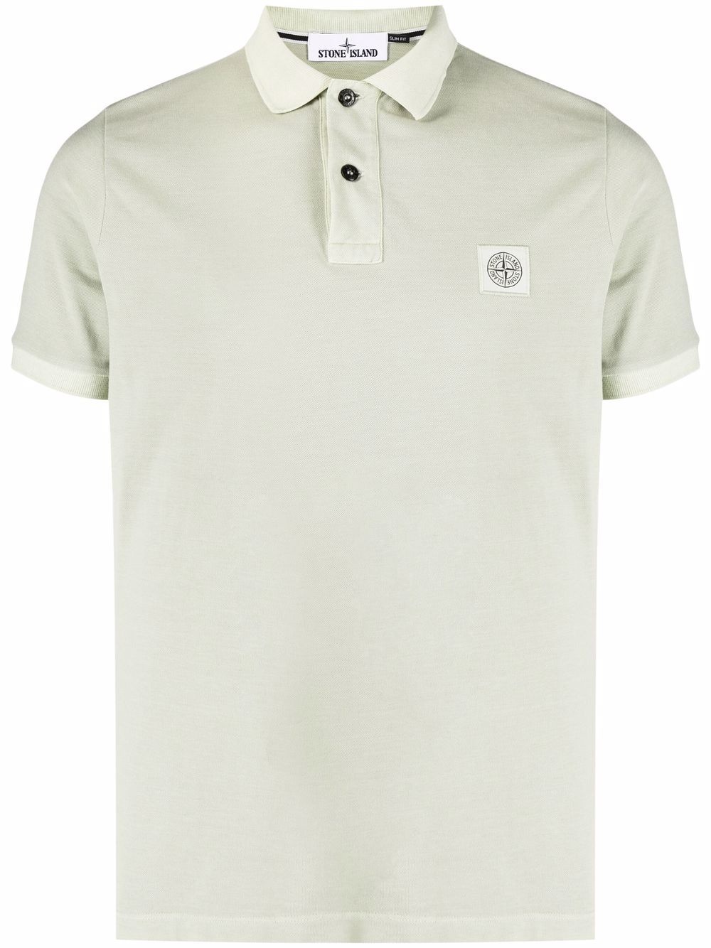 logo-patch cotton polo shirt - 1