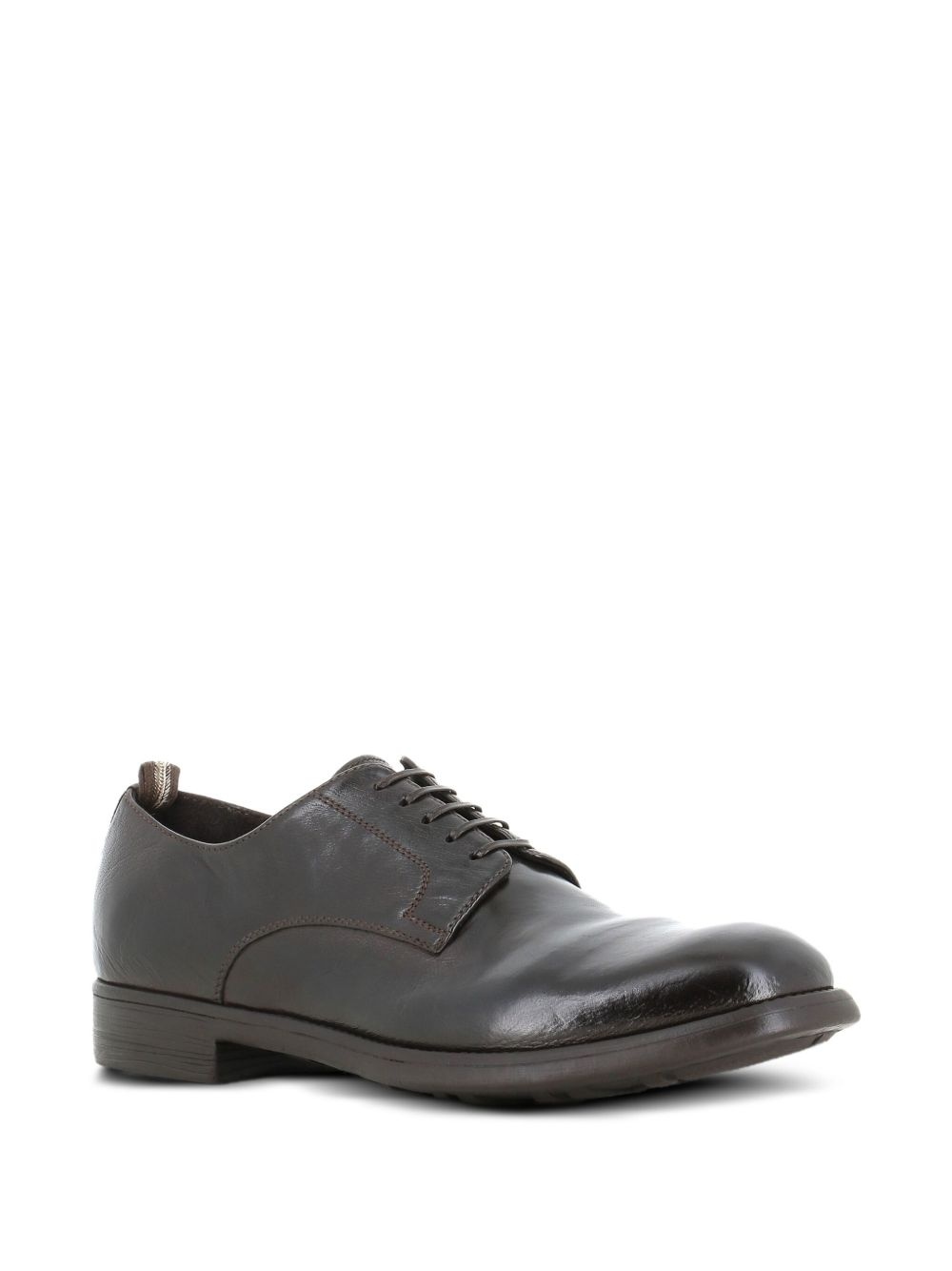 leather lace-up derby shoes - 2