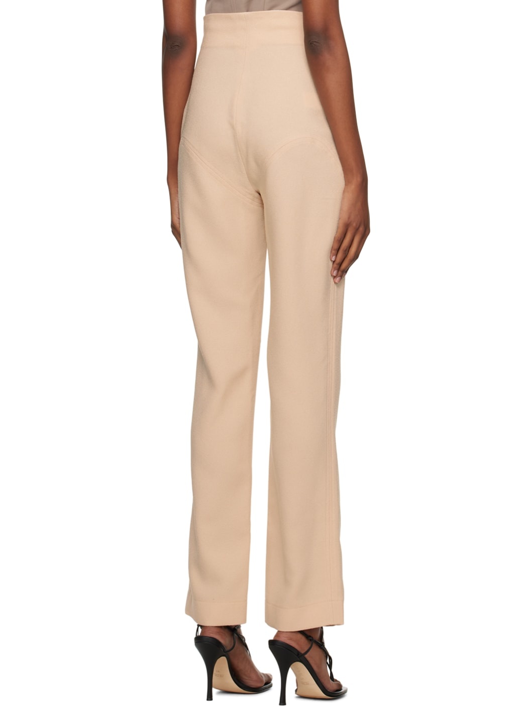 SSENSE Work Capsule – Beige Paneled Trousers - 3