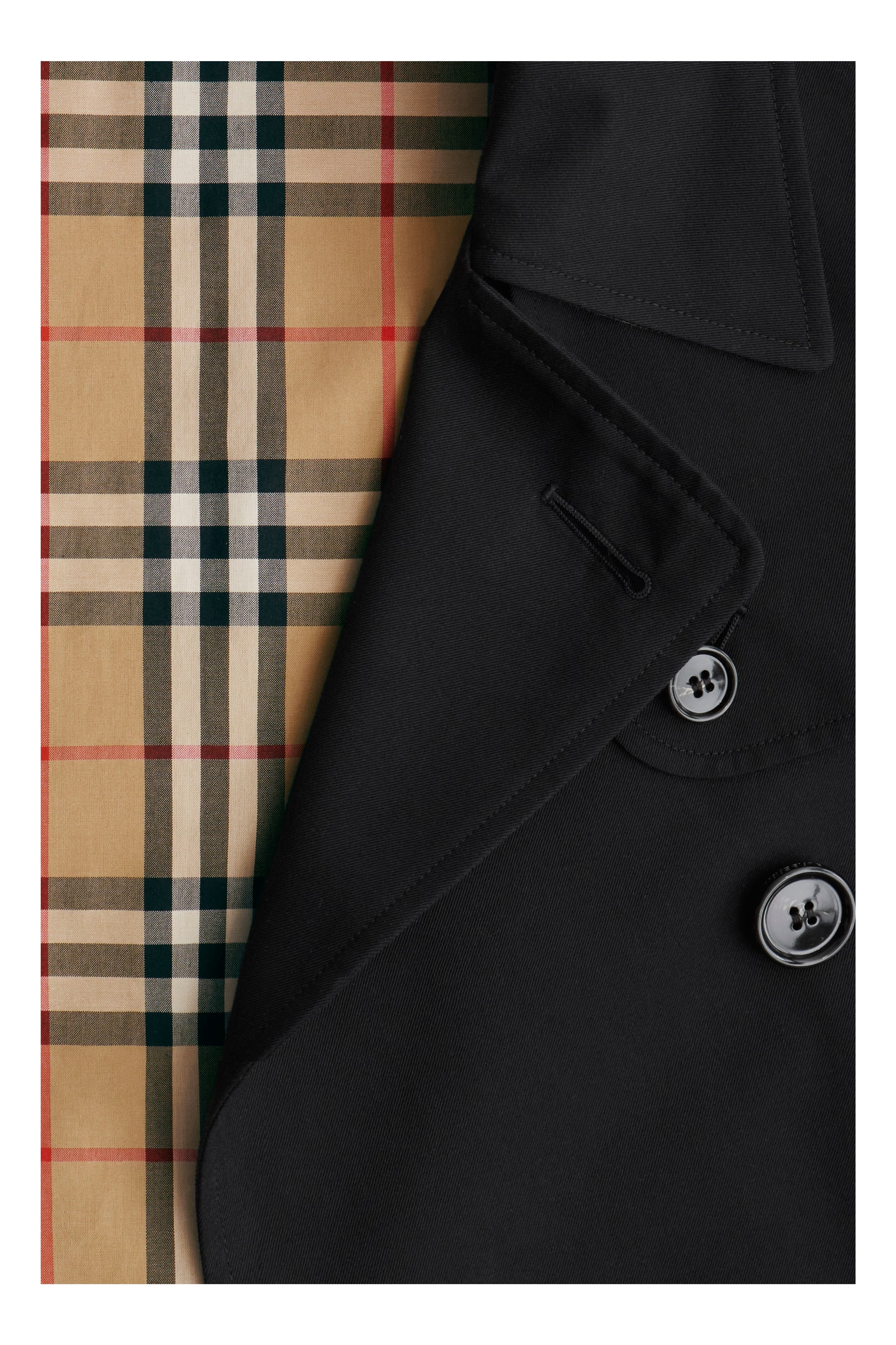 burberry Cropped Gabardine Trench Jacket in Black at Nordstrom - 7