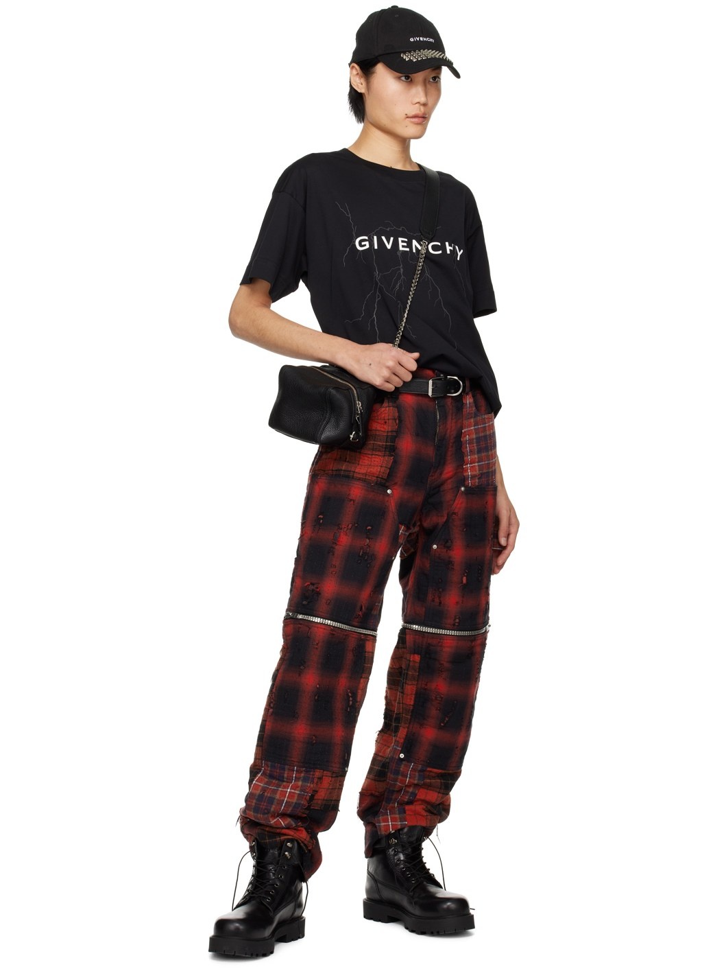 Givenchy BOXY FIT T-SHIRT IN COTTON WITH REFLECTIVE ARTWORK