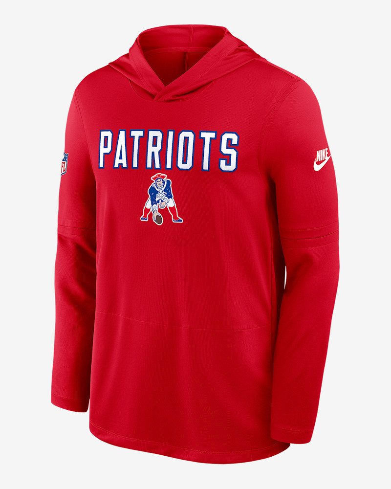 New England Patriots Pass Accuracy Men's Nike Dri-FIT NFL Long-Sleeve Hooded Top 1