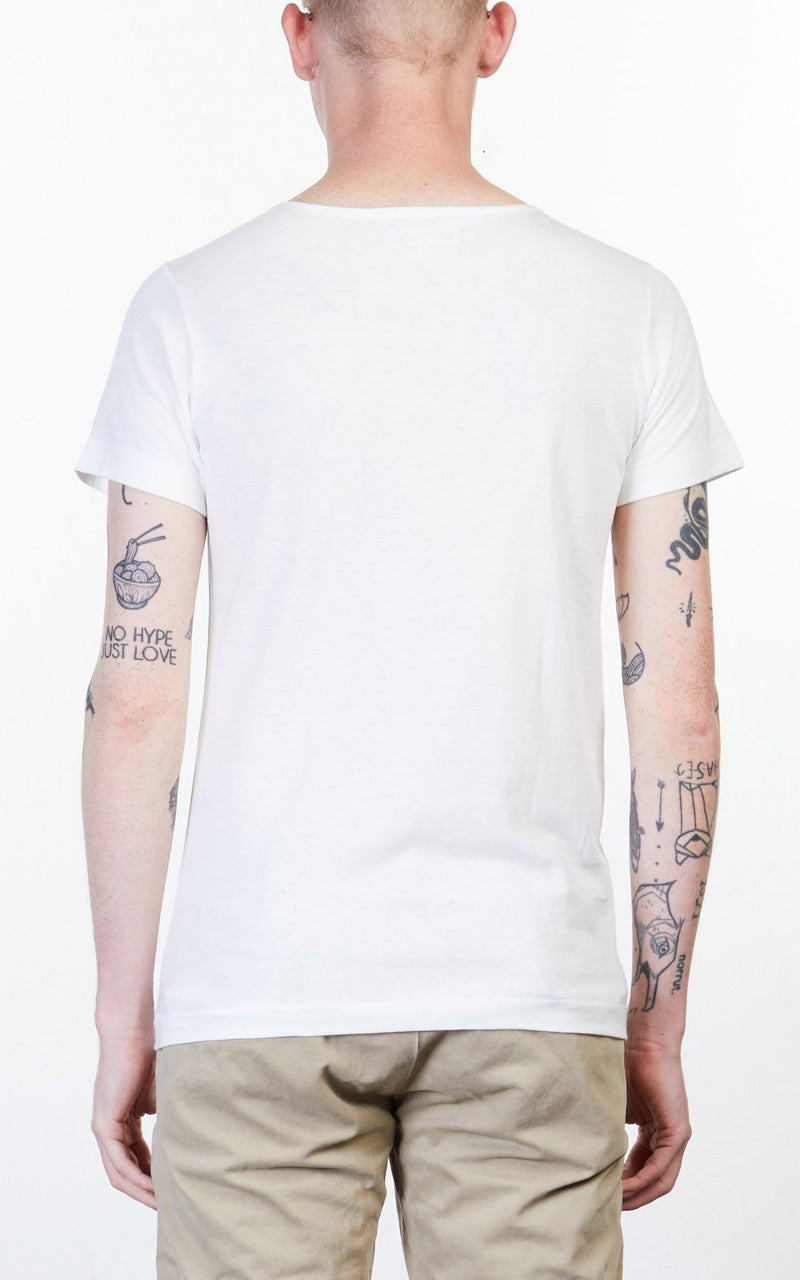 MERZ B. SCHWANEN 114 LOOPWHEELED 1920S TEE WHITE 3