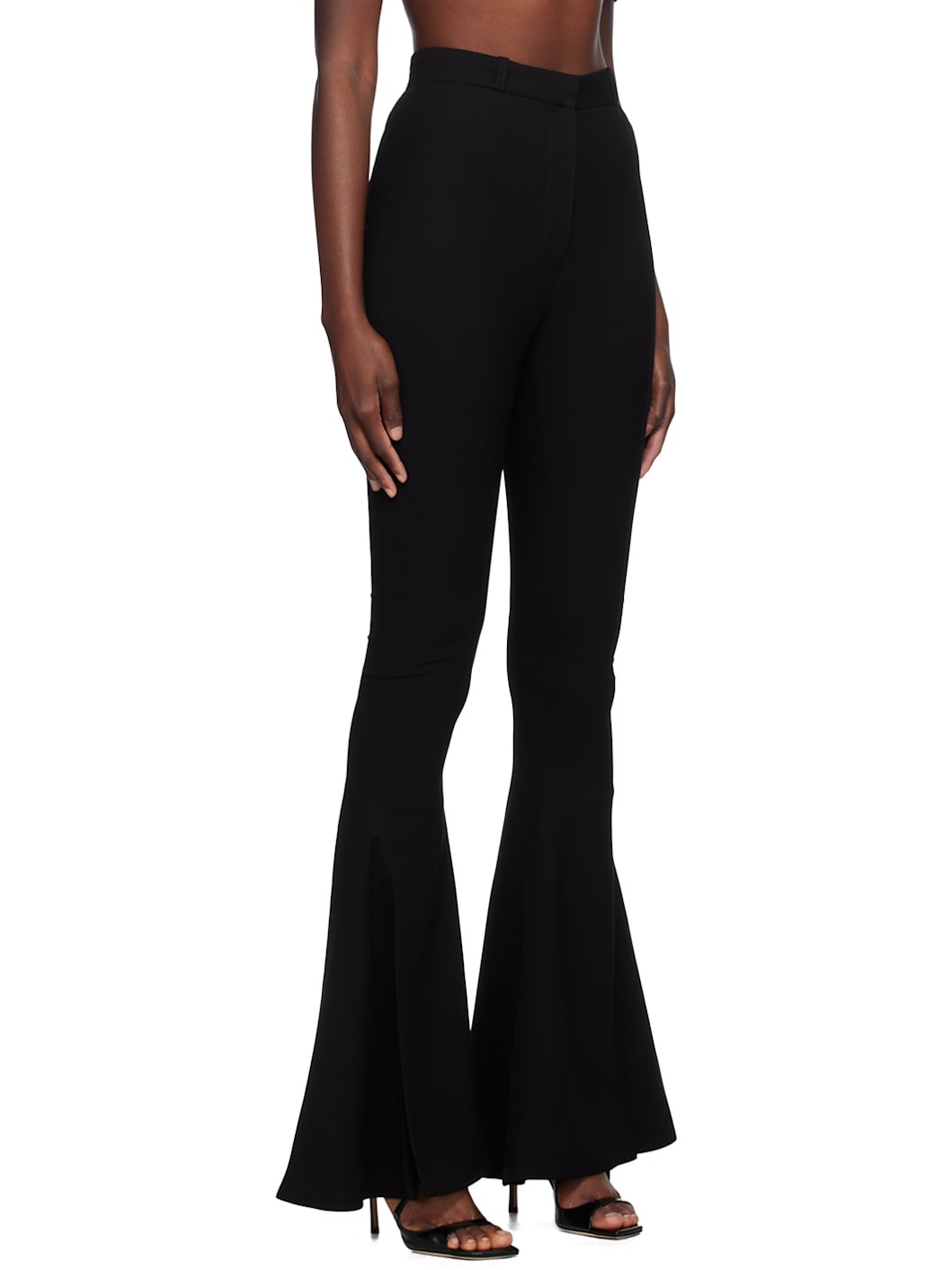 Black Ava Spiral Trousers - 2