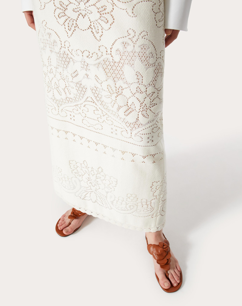 COTTON LACE MIDI SKIRT 5