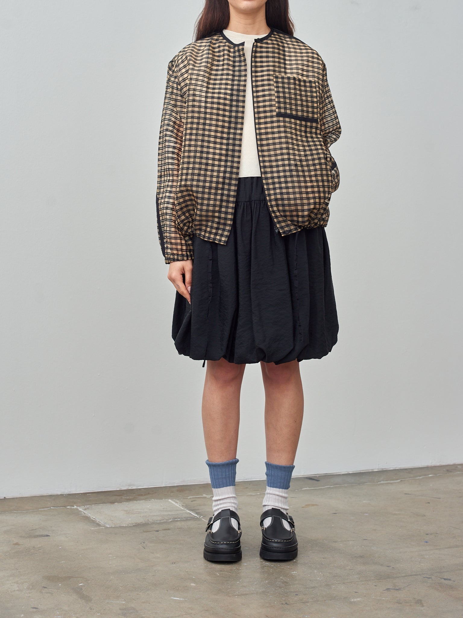 Organza Bomber Jacket - Vichy Check - 11