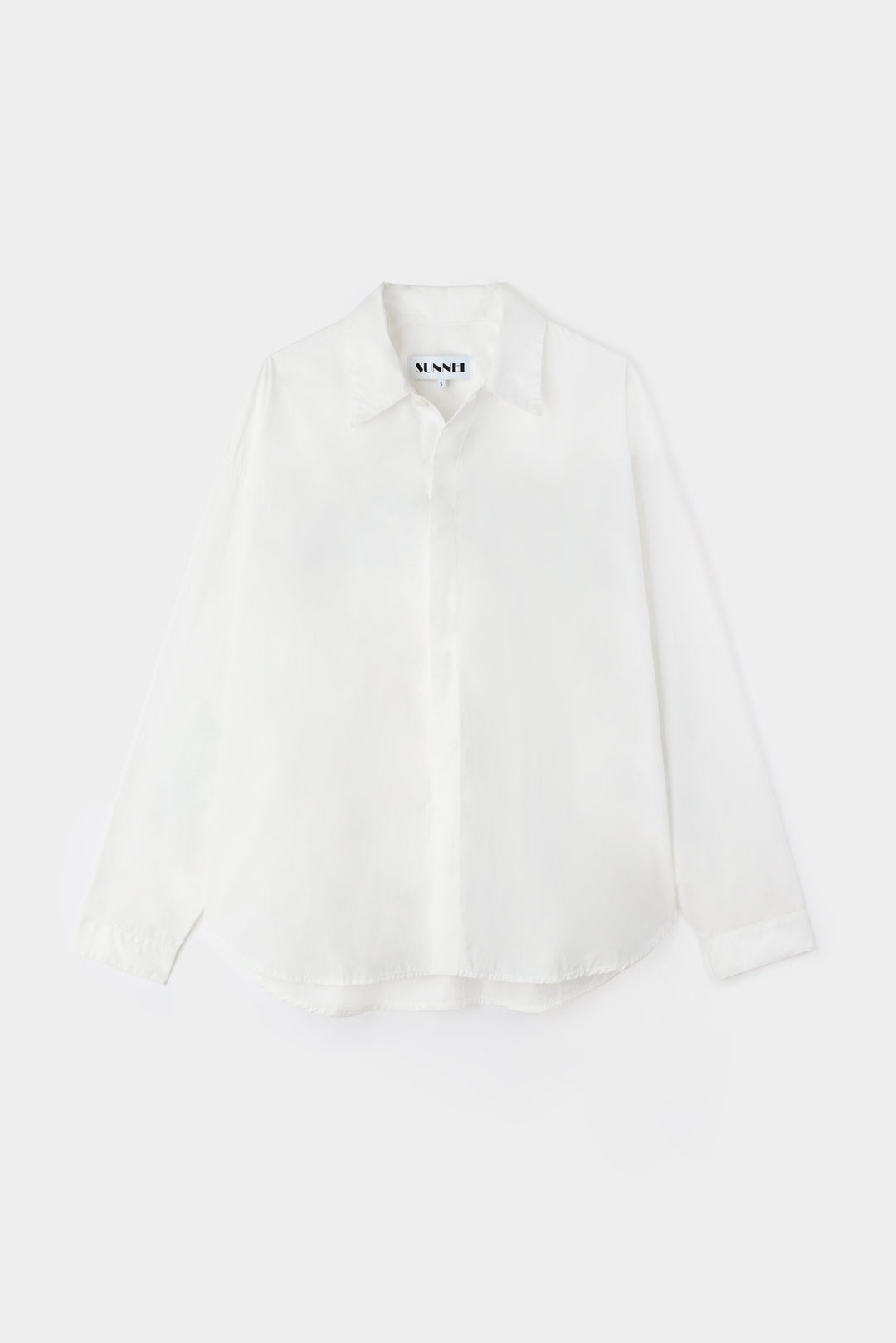 'EVERYDAY I WEAR SUNNEI' OVERSHIRT / white - 1