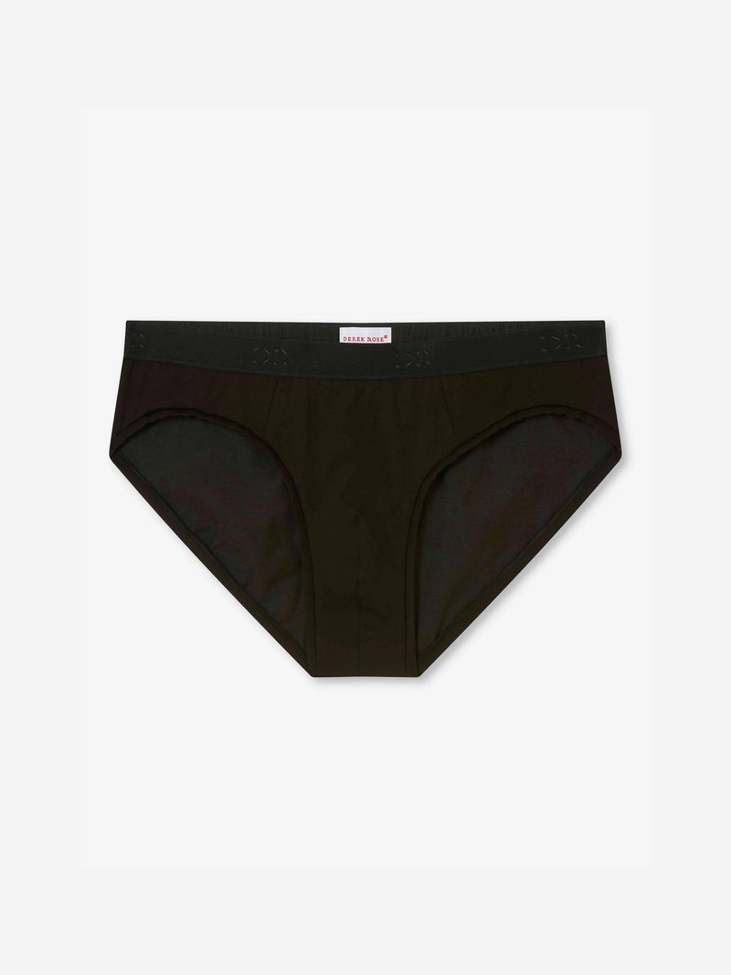 Derek Rose Men's Briefs Jack Pima Cotton Stretch Black outlook