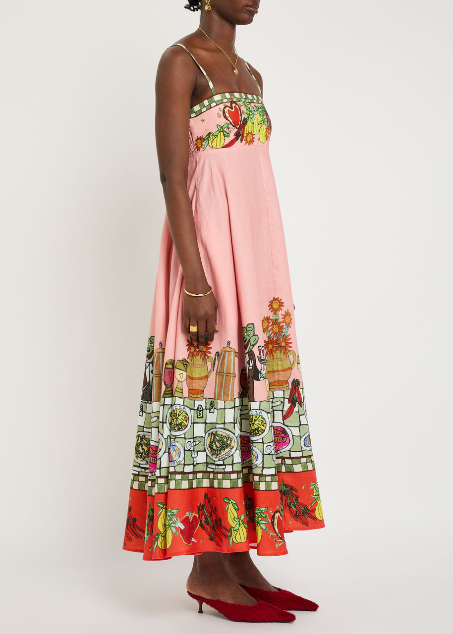 Alemais Contessa Printed Cotton Maxi Dress - 2
