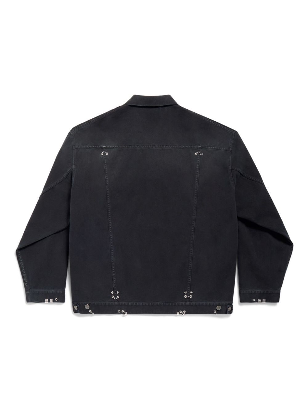 Pierced denim jacket - 5