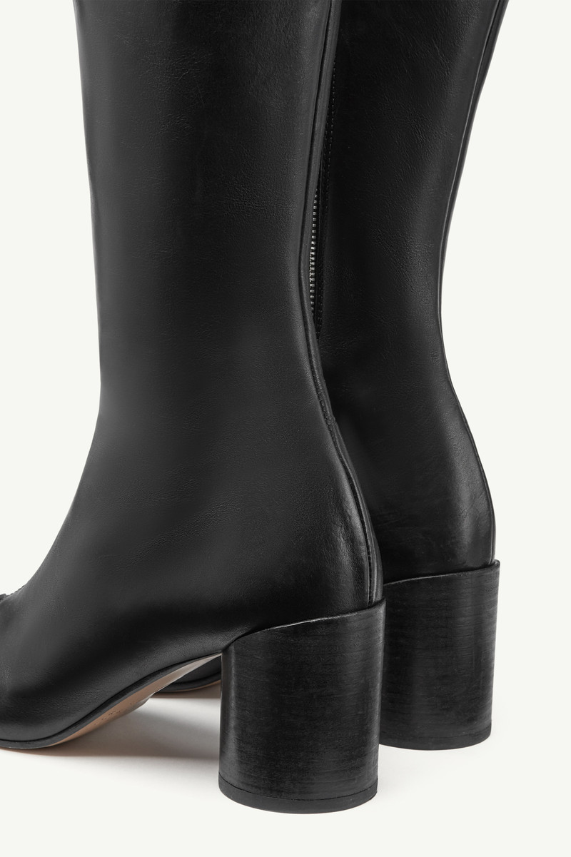 Stitch-out Leather Boots 5