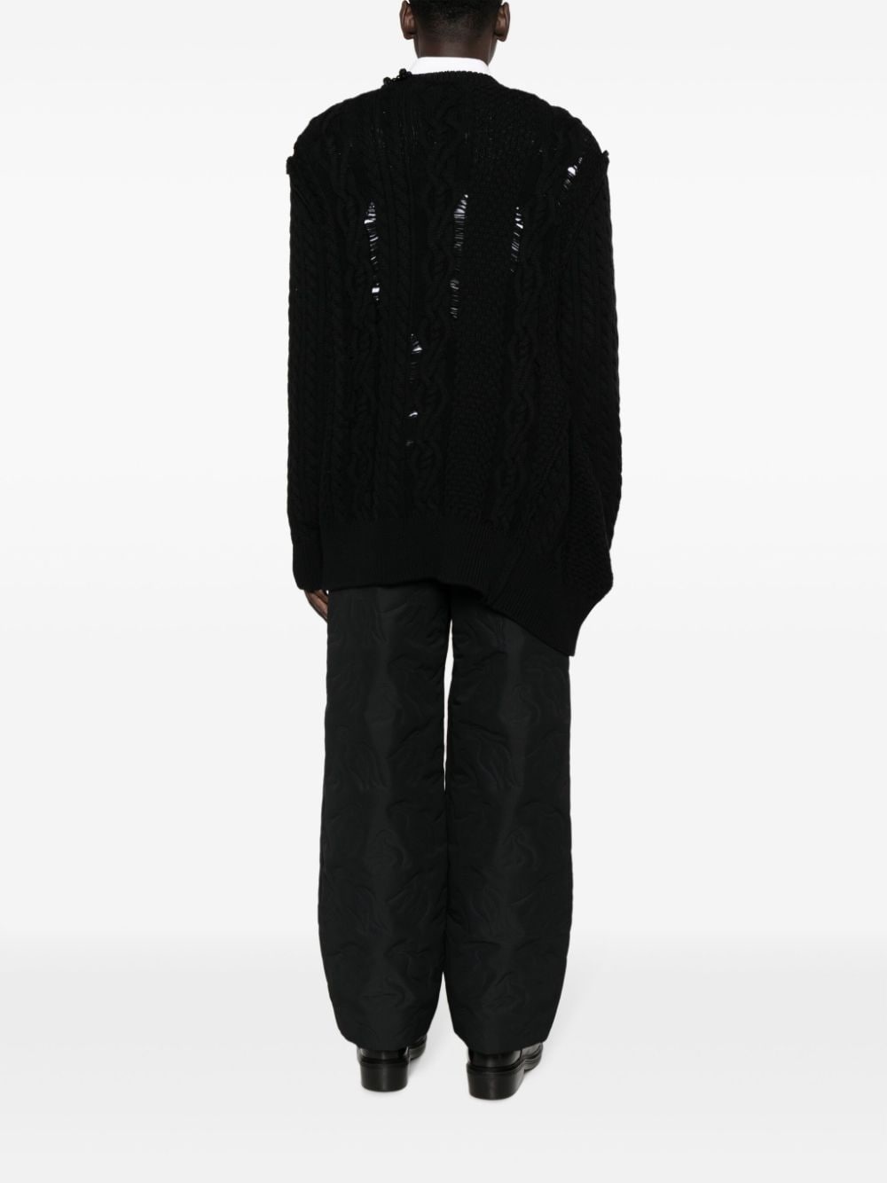 bead-embellished merino jumper - 4