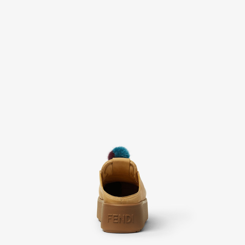 Apres Chic Light brown nubuck leather sabots 3