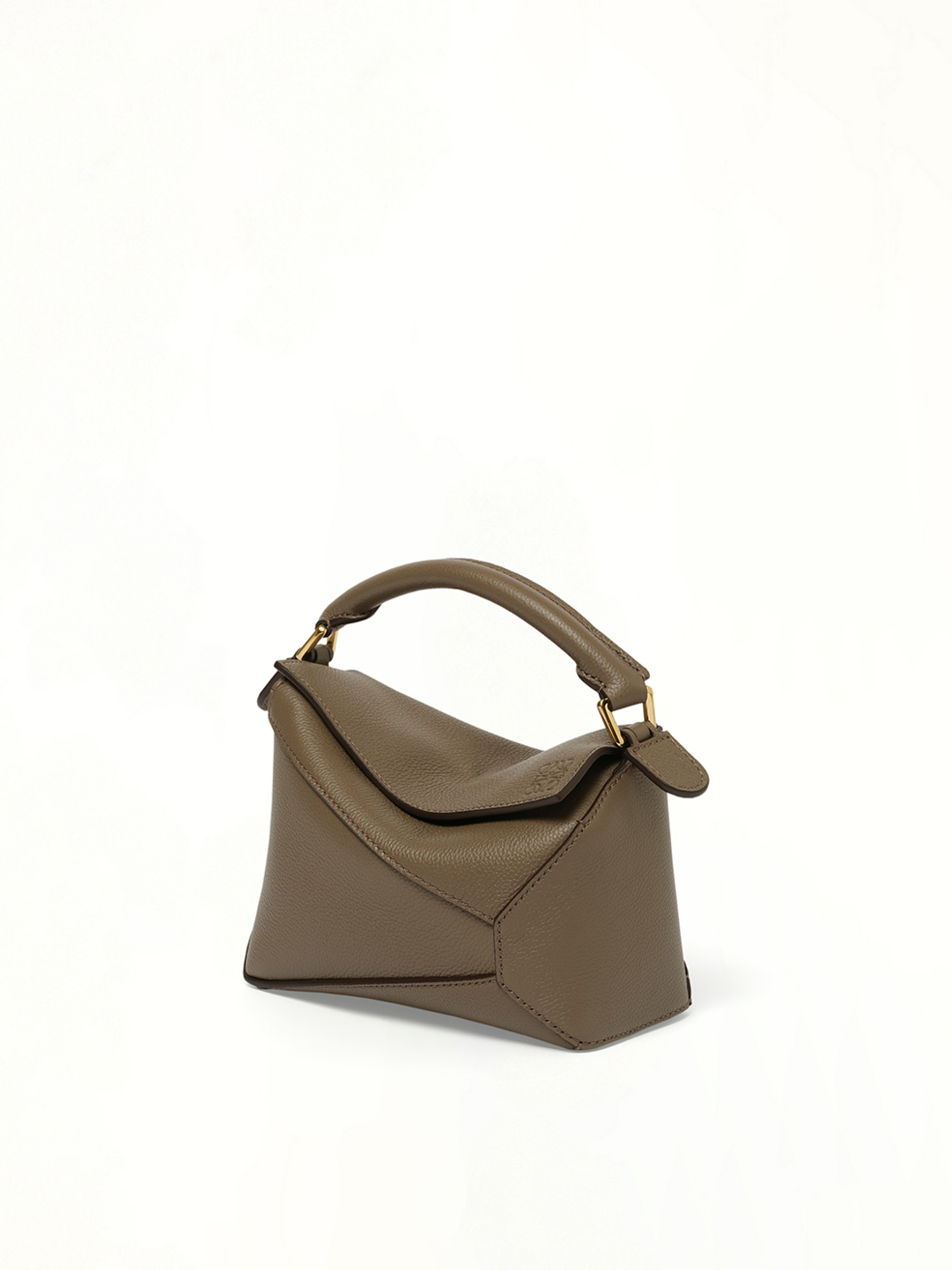 Puzzle Edge Mini Bag in Taupe - 2