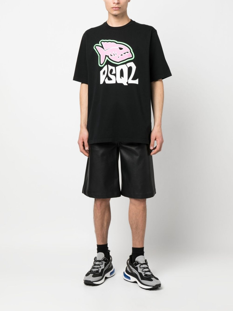 DSQUARED2 logo-print cotton T-shirt outlook