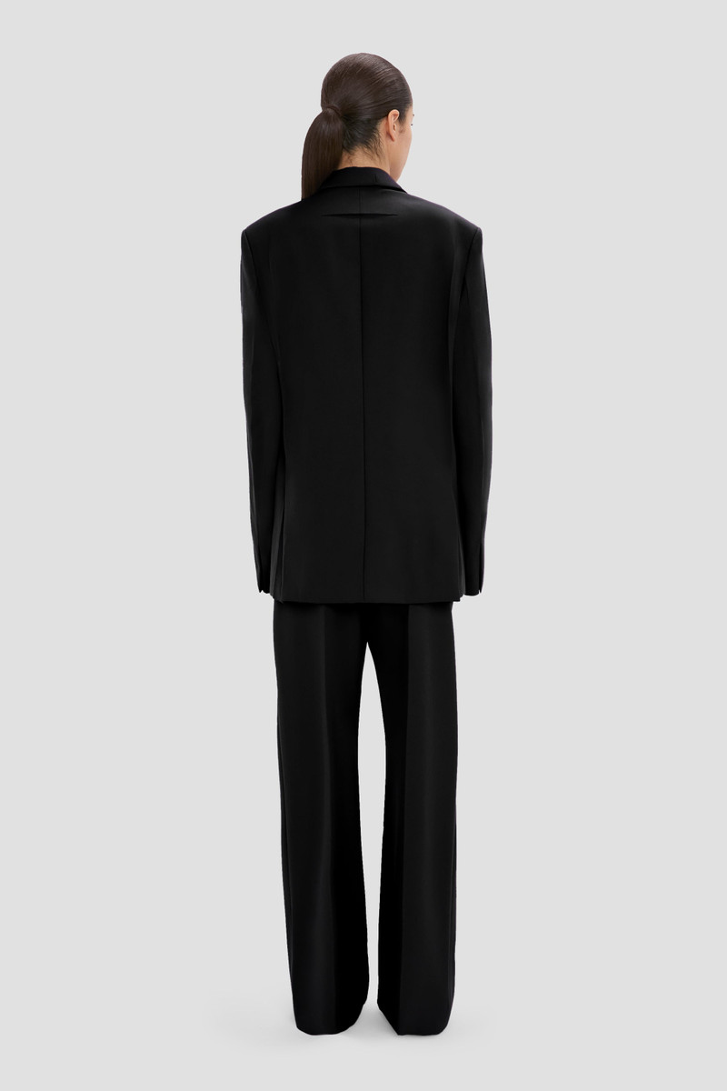 Step Collar Tailored Jacket In Black 4