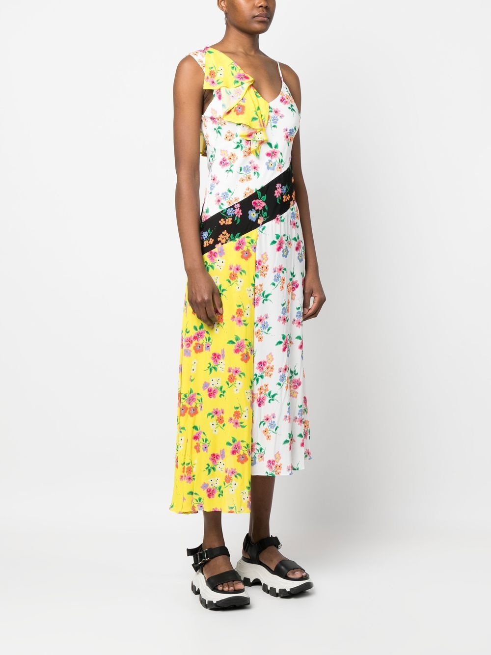 floral print midi dress - 3