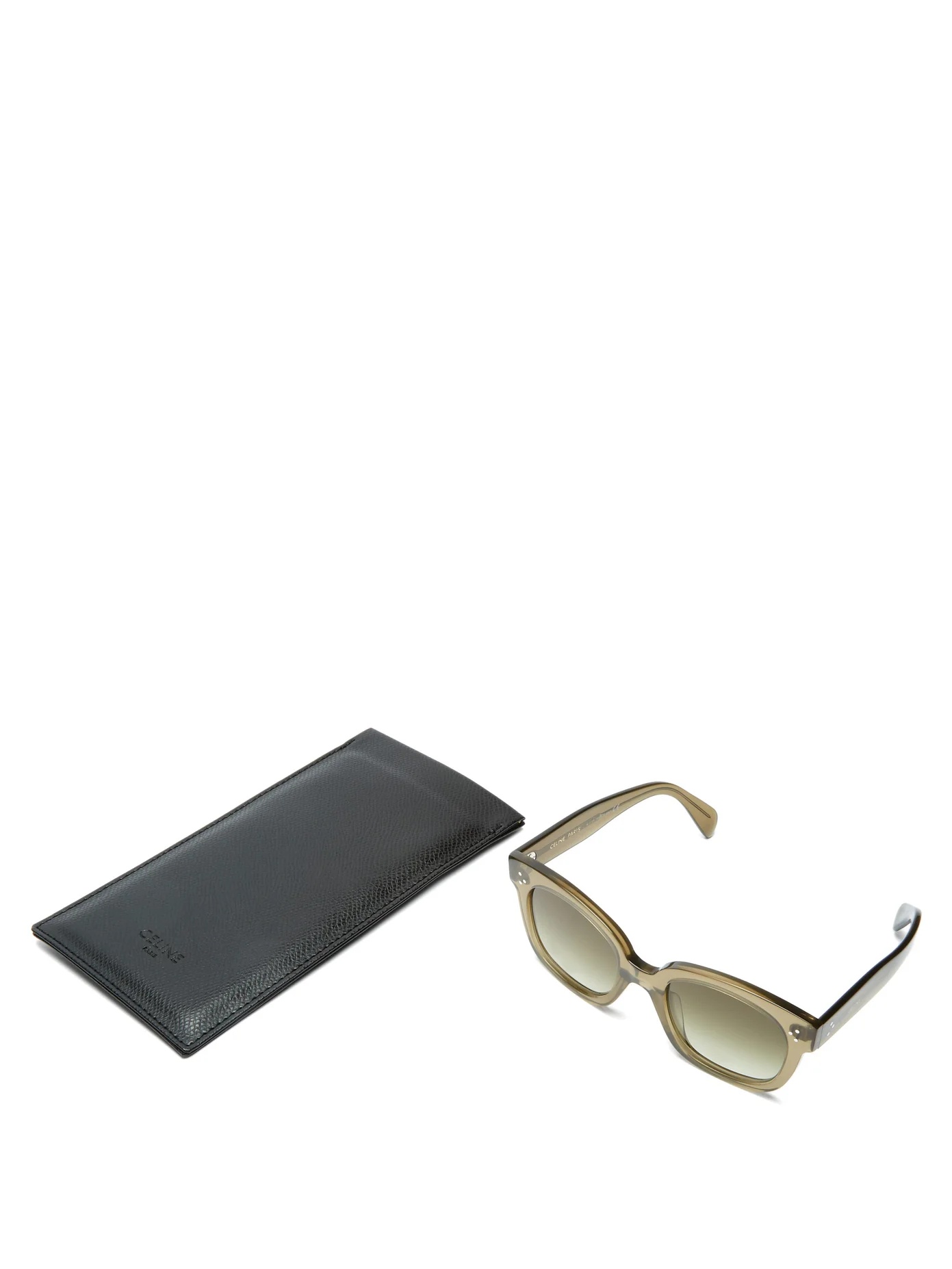 Oversized D-frame acetate and metal sunglasses - 5