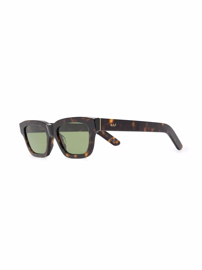 RETROSUPERFUTURE tortoiseshell-effect rectangle-frame sunglasses outlook