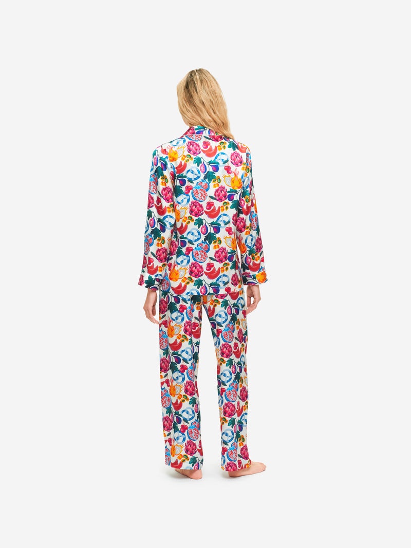 Women's Pyjamas Brindisi 78 Silk Satin White - 4