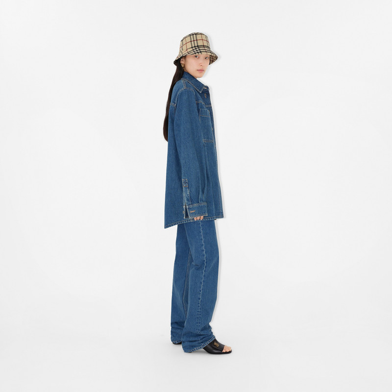 Burberry Check Cotton Bucket Hat outlook