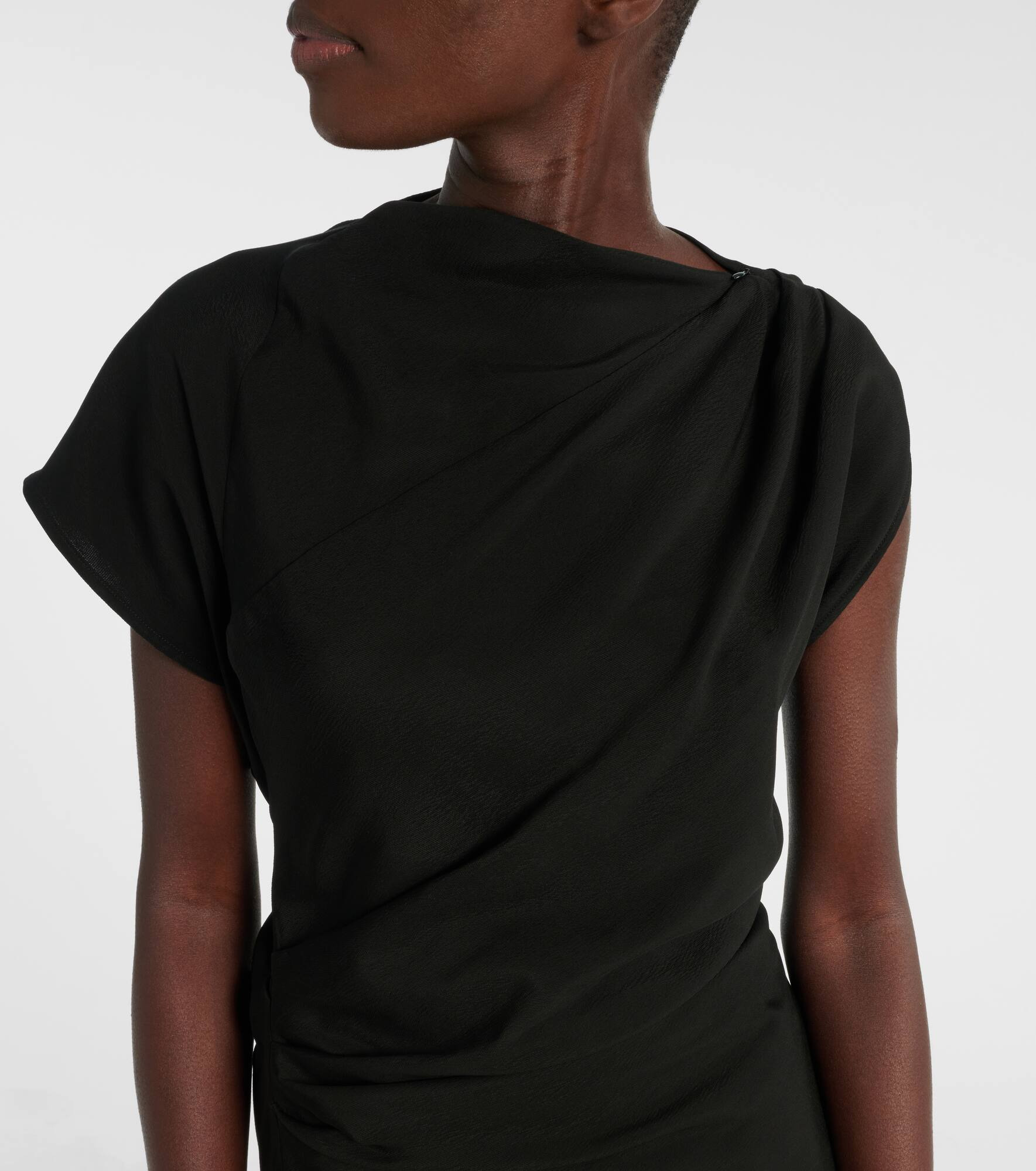 Hallie draped midi dress - 4