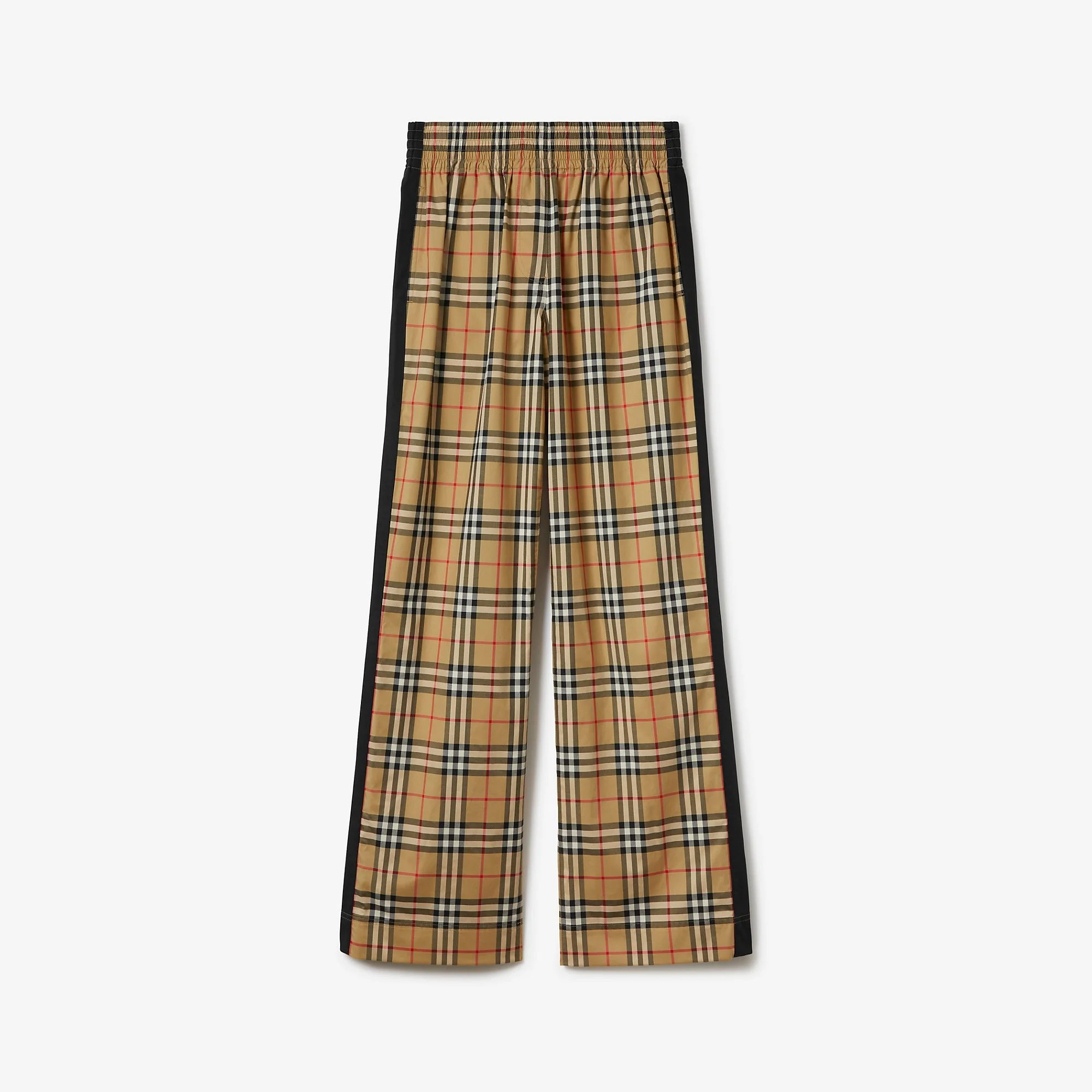 Side Stripe Vintage Check 스트레치 코튼 바지 - 1