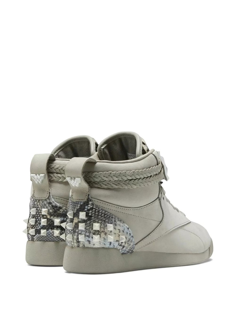 Reebok Freestyle 하이 DC 원더 여성 그레이 (W) 4