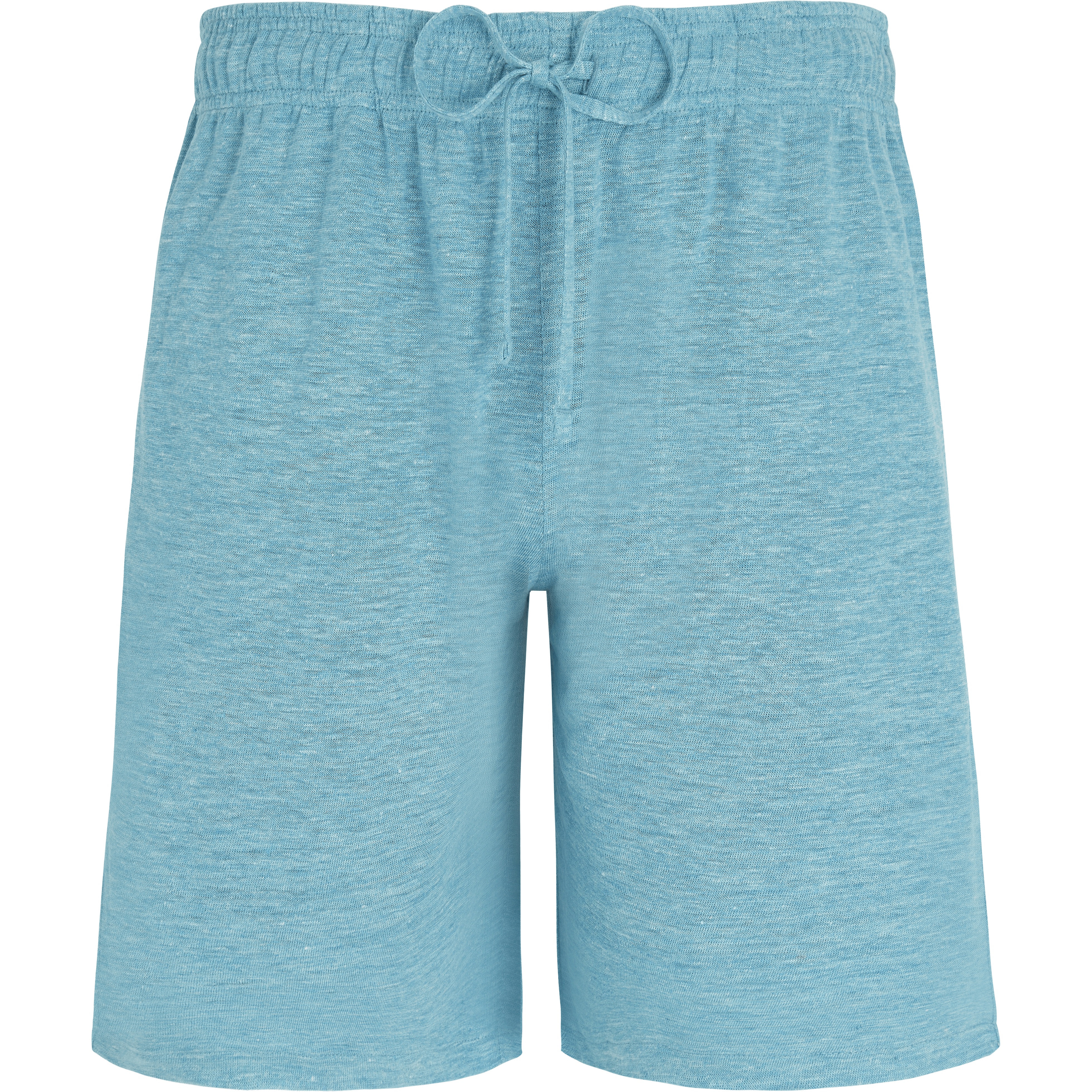 Unisex Linen Bermuda Shorts Solid - 1