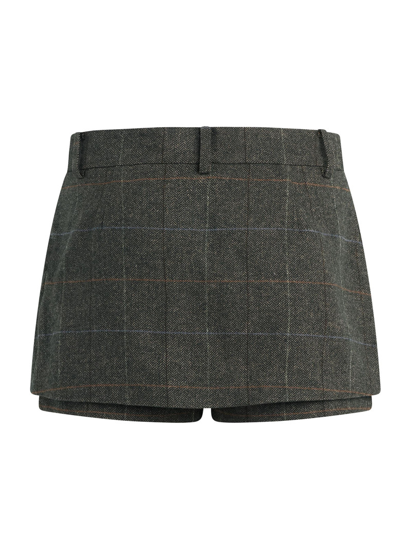 Women's Spencer Plaid High-Rise Skort - Mocha Plaid 3