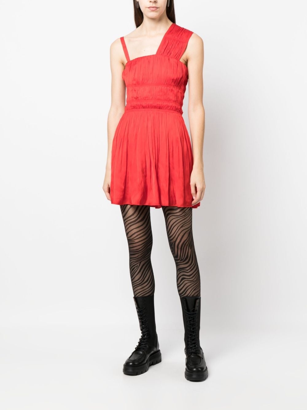 Roselie satin pleated dress - 2