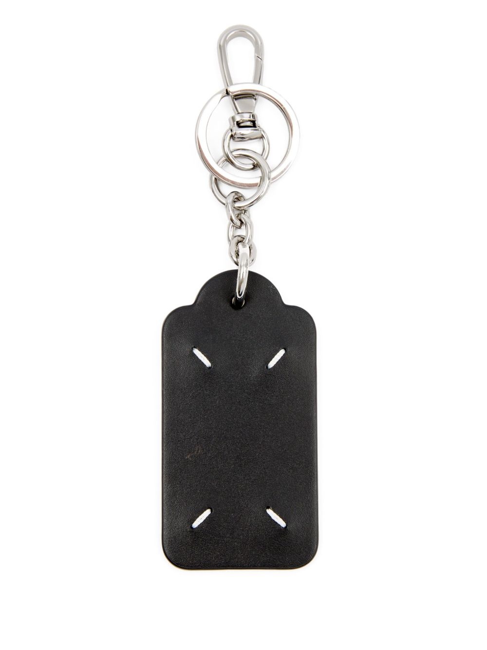 four-stitch leather keyring - 3