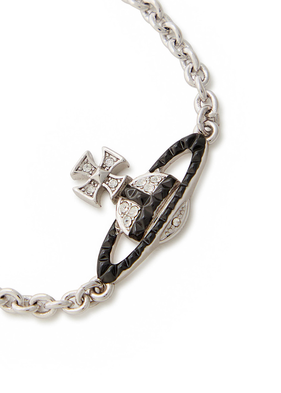 Vivienne Westwood Mayfair Bas Relief orb Rhodium-plated Bracelet - 2