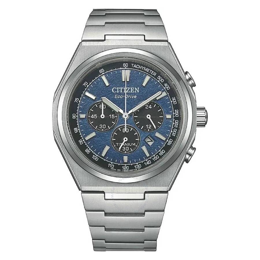 Citizen - Citizen Zenshin Chronograph Blue Dial Men's Watch CA4610-85L - 1
