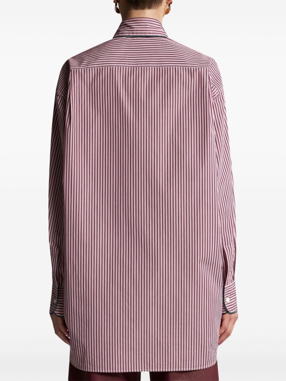 striped poplin shirt - 4