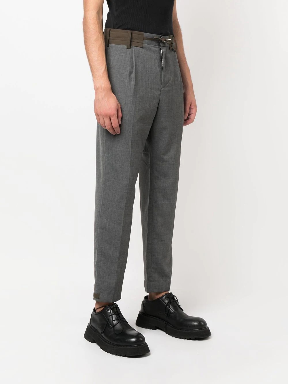 drawstring tailored trousers - 3