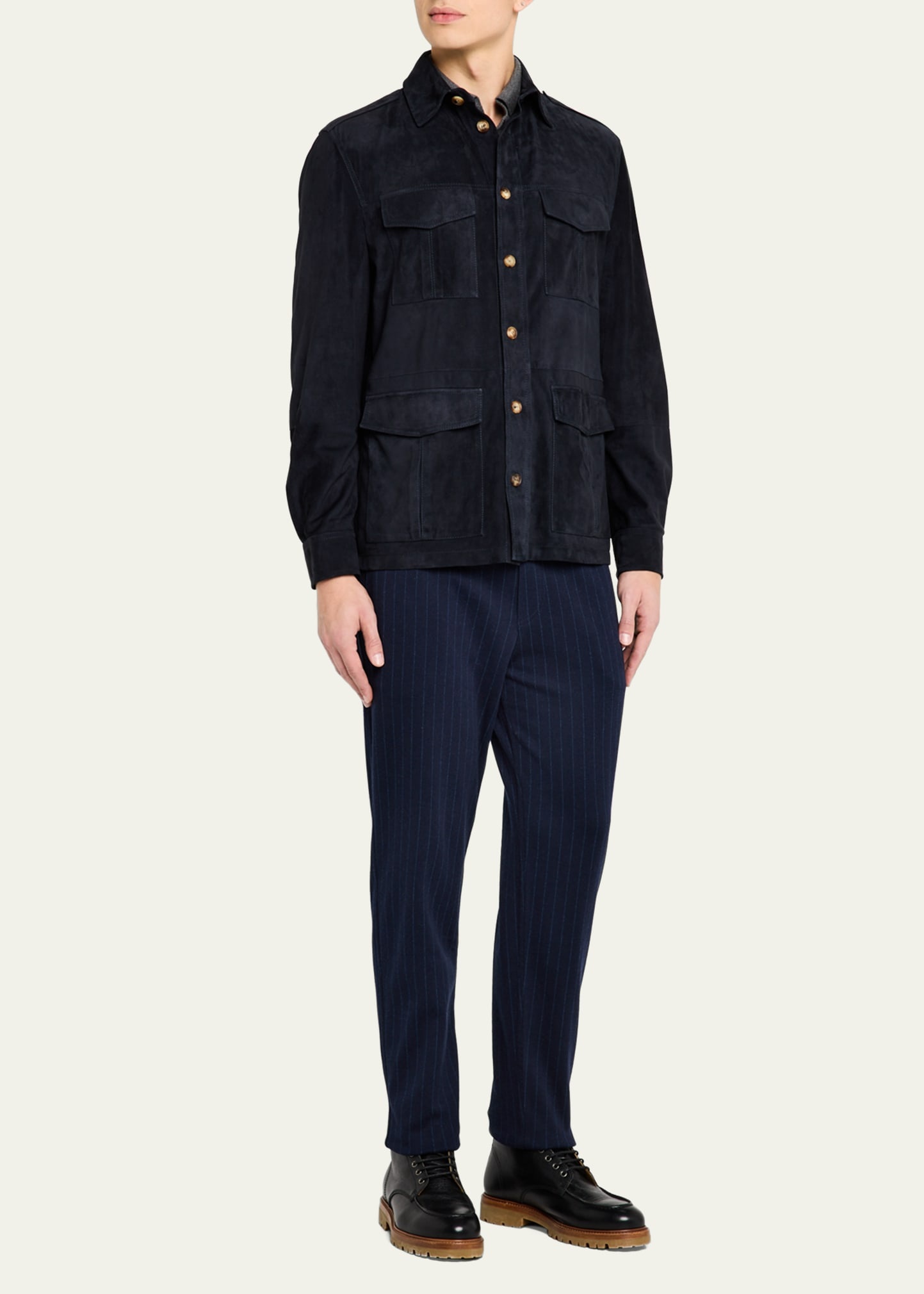 Men's Suede Field Jacket - 2