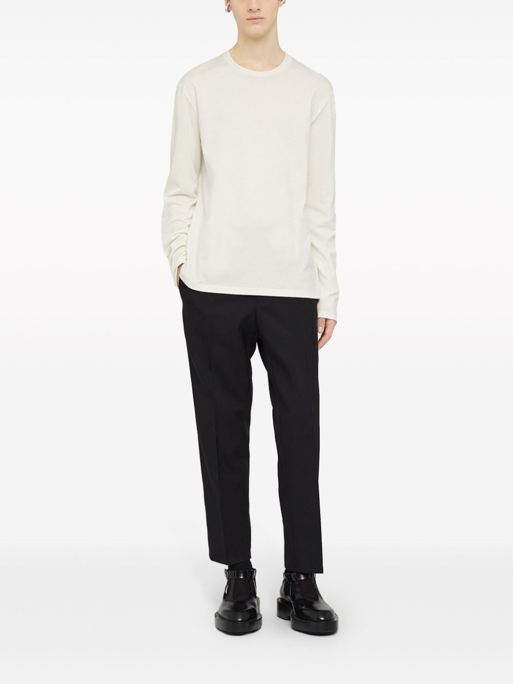 logo-print long-sleeve T-shirt - 2