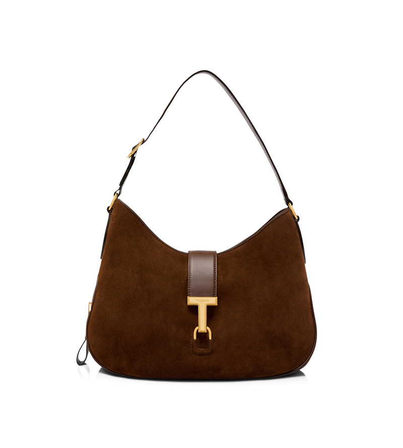 SUEDE AND LEATHER MONARCH MEDIUM HOBO 1