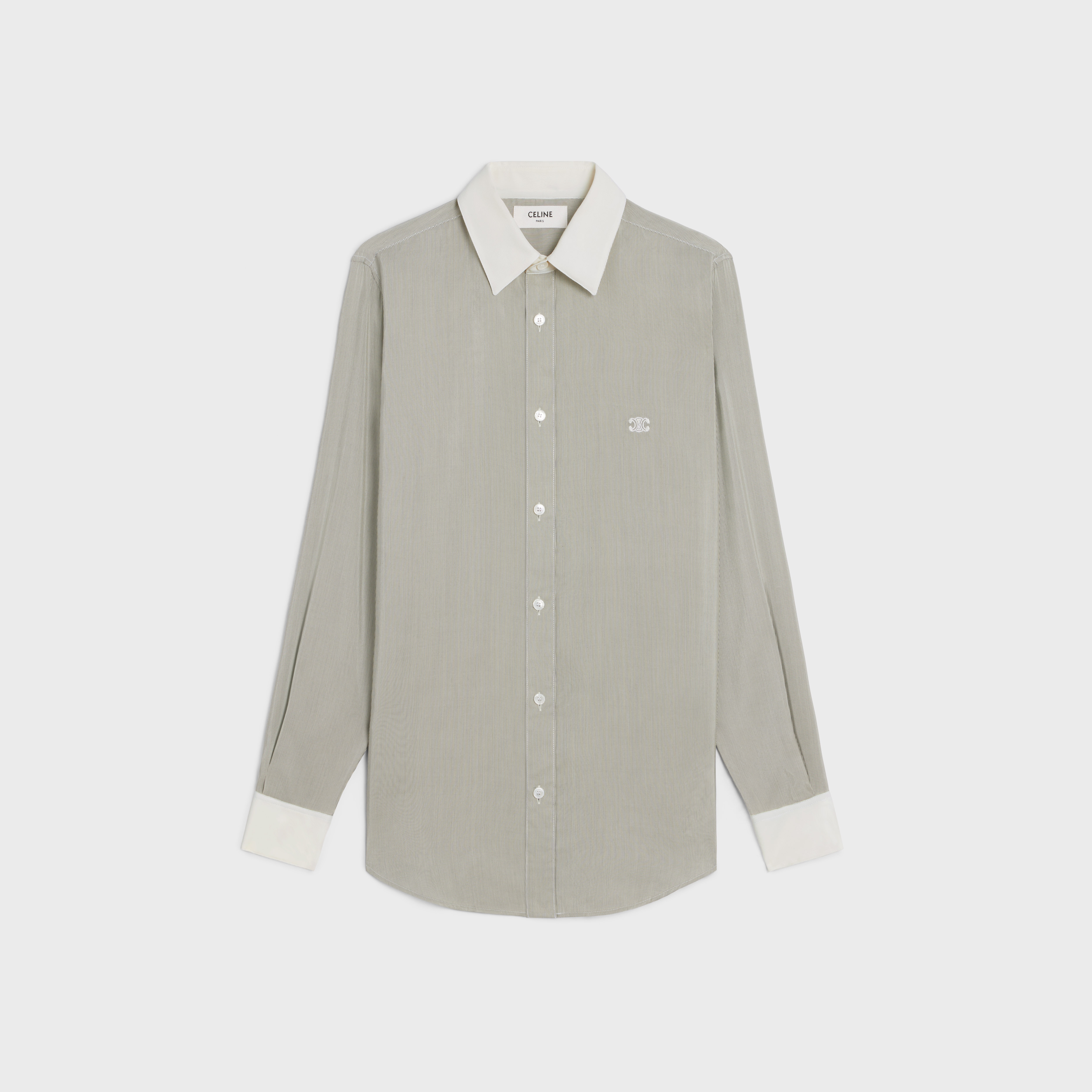 romy shirt in striped silk - 1