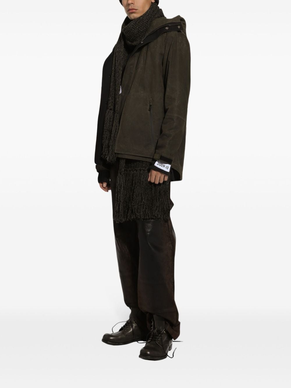 hooded technical-fabric jacket - 2