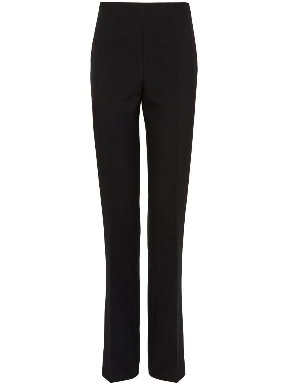 straight-leg wool trousers - 1