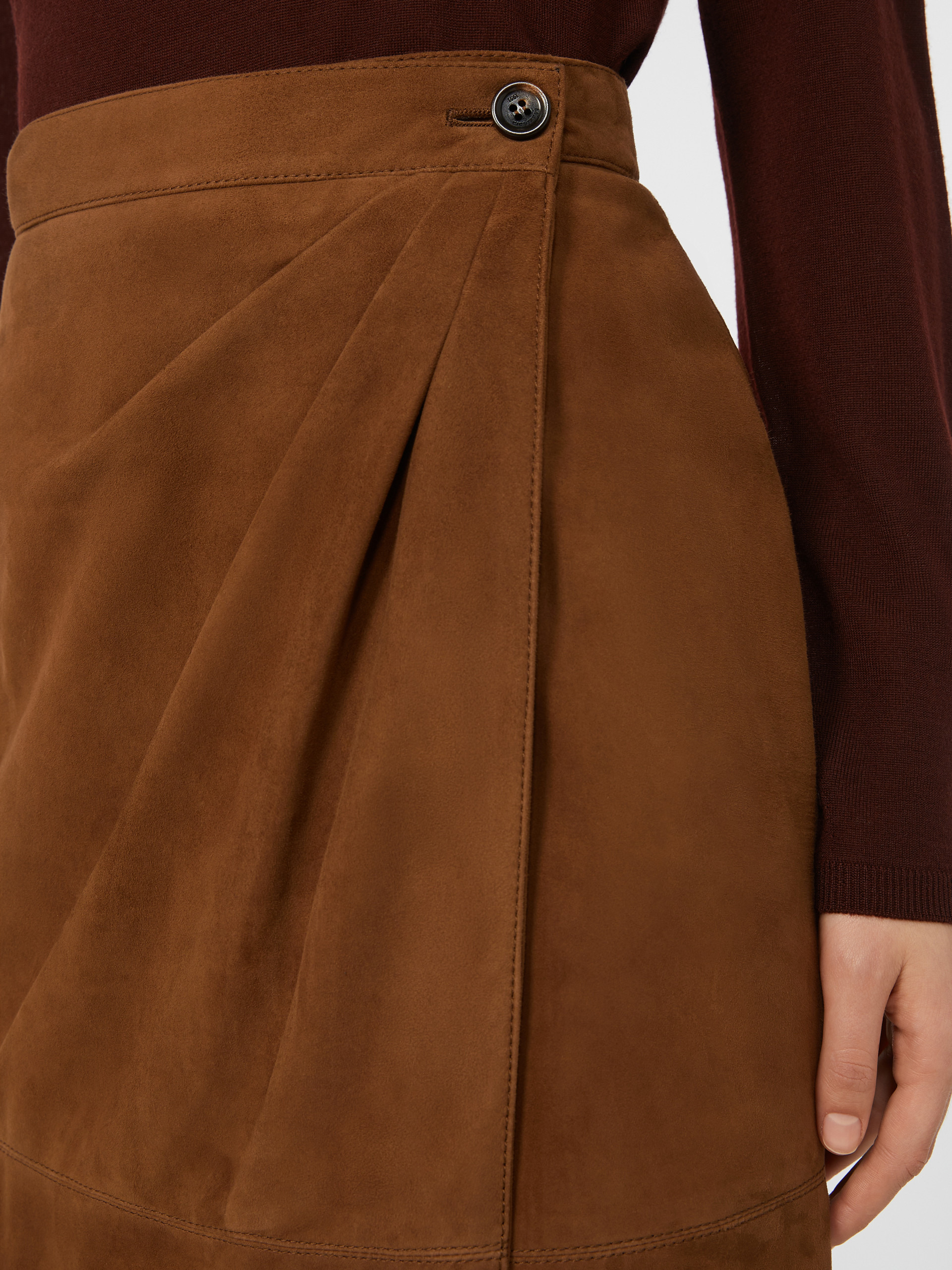 JEREZ Suede pencil skirt - 5